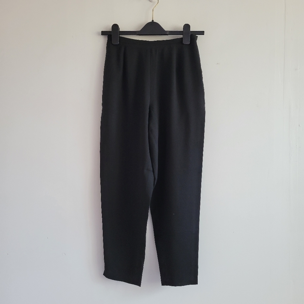 ☀️Valerie Stevens Collection Black Silk Pants